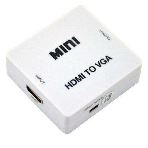 HDMI TO VGA Video AUDIO CONVERTER - White