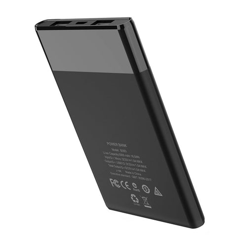Hoco B35D 5000mAh Fast Charging Mini Power Bank With 2 Micro USB Output - WooTech Online Shopping In SA