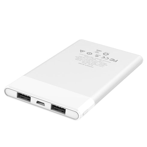 Hoco B35D 5000mAh Fast Charging Mini Power Bank With 2 Micro USB Output - WooTech Online Shopping In SA