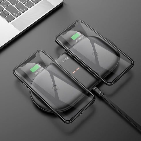 Hoco CW23 Dual wireless Fast Charger - 10W