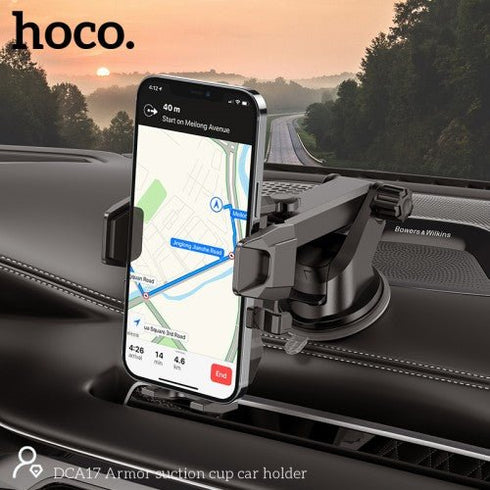 Hoco DCA17 Suction Cup Armor Car Phone Holder - WooTech Online Shopping In SA