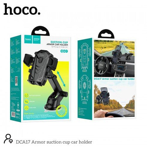 Hoco DCA17 Suction Cup Armor Car Phone Holder - WooTech Online Shopping In SA