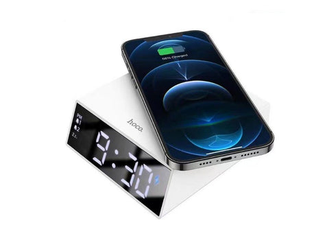 Hoco DCK1 Digital Alarm Clock With Wireless Fast Charger