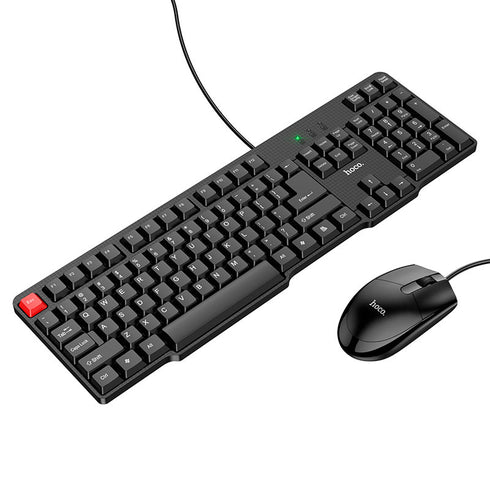 Hoco GM16 USB Wired Business Keyboard & Mouse Set - WooTech Online Shopping In SA