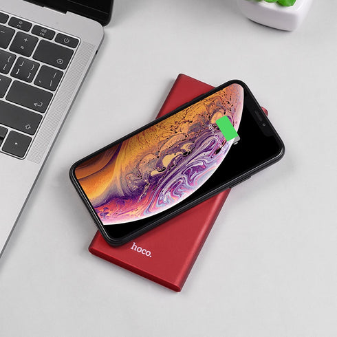 Wireless Power bank 10000 mAh wireless charging dual ports - Hoco J37