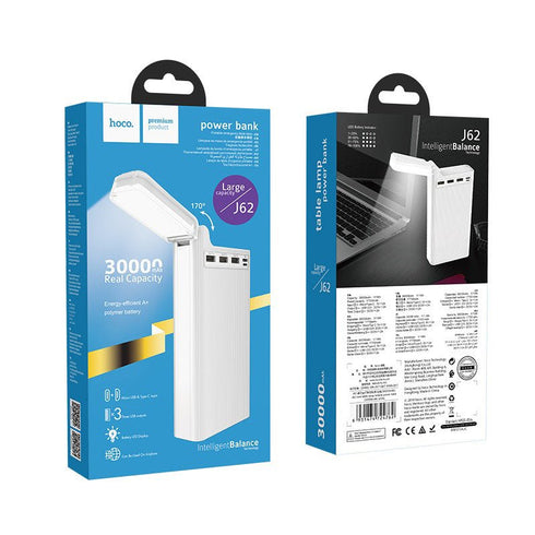 Hoco J62 30000mAh LED Power Bank With Table Lamp