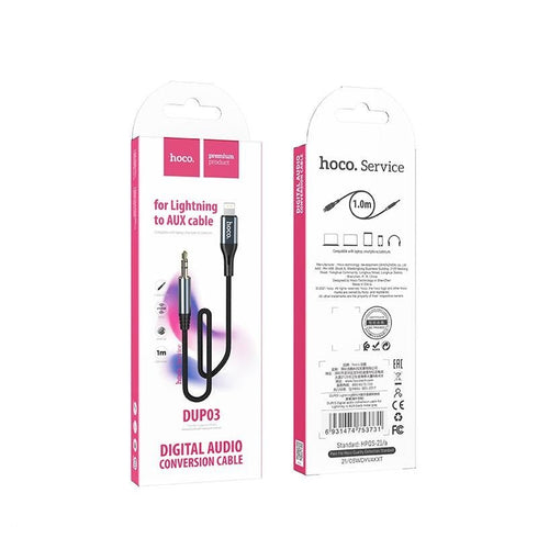 Hoco Lightning To Audio Conversion Cable - 1m