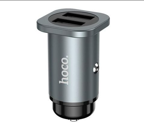 Hoco Nz4 24W Car charger - 2Usb + Type C Cable (1M)