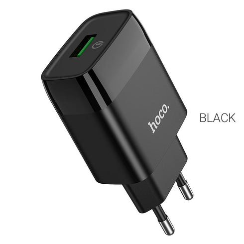 Hoco Single Port 18W QC3.0 Usb Charger - C72Q