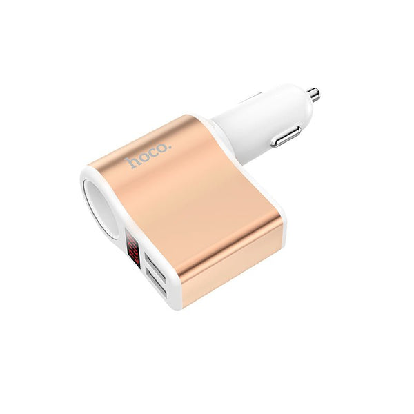 Hoco Z10 2 Ports Car Charger - Pink - WooTech Online Shopping In SA