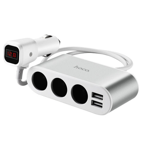 Hoco Z13 Dual USB 3 Cigarette Lighter Car Charger