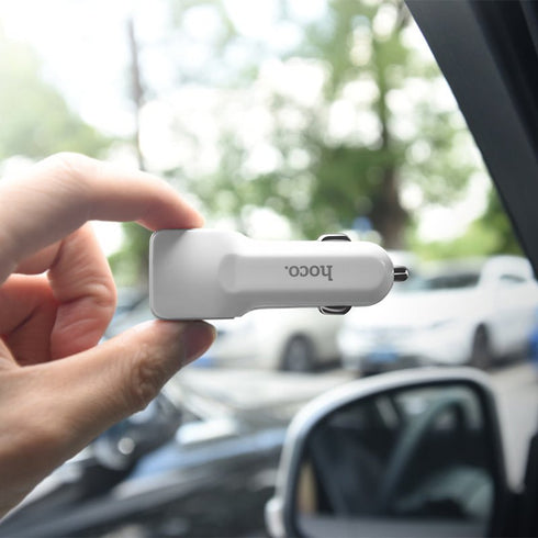 Hoco Z23 12W Dual Port Car Charger - WooTech Online Shopping In SA