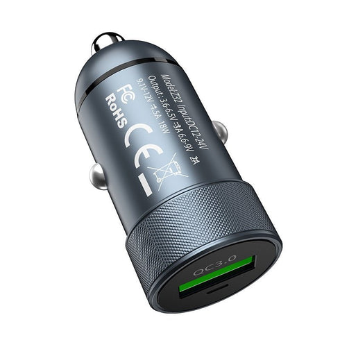 Hoco Z32 Mini Metal In Car Charger - WooTech Online Shopping In SA