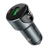 Hoco 2 in 1 Type-C + USB PD20W+QC3.0 Quick Car Charger