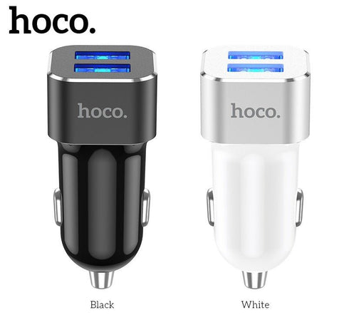 HocoDoublePortedCarChargerDZ8 - WooTech Online Shopping In SA