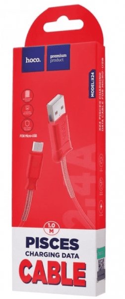 Hocox24PisclesChargingDataCable Red