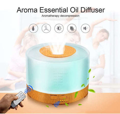 HOLDMAY Colorful Air Humidifier Essential Oil Diffuser - 500ML