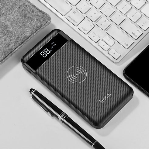 Wireless slim Power bank 10000 mAh wireless charging - Hoco J11 - WooTech Online Shopping