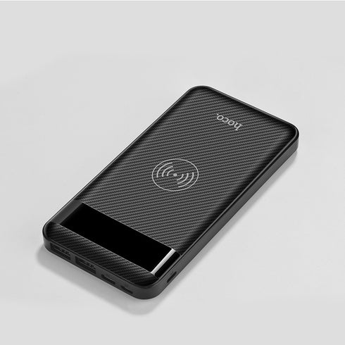Wireless slim Power bank 10000 mAh wireless charging - Hoco J11 - WooTech Online Shopping
