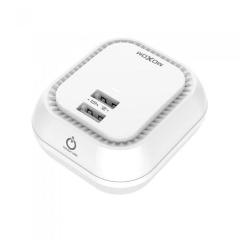 moxom led lamp with 2 port usb charger + cable kh-64y