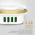 LDNIO 4 USB Port Mobile Phone Charger With LED Night Light - A4406