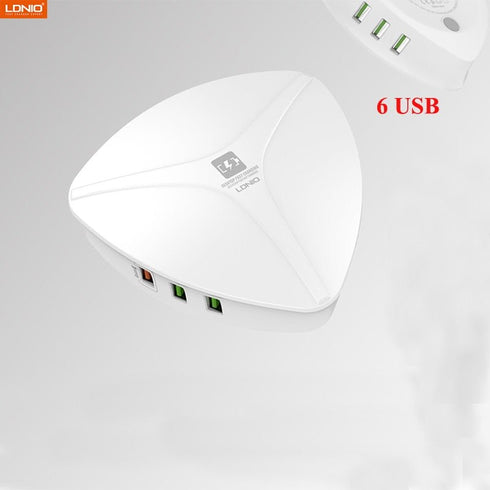 LDNIO 6 USB Port Charger - For Mobile Phone Quick Fast Charge
