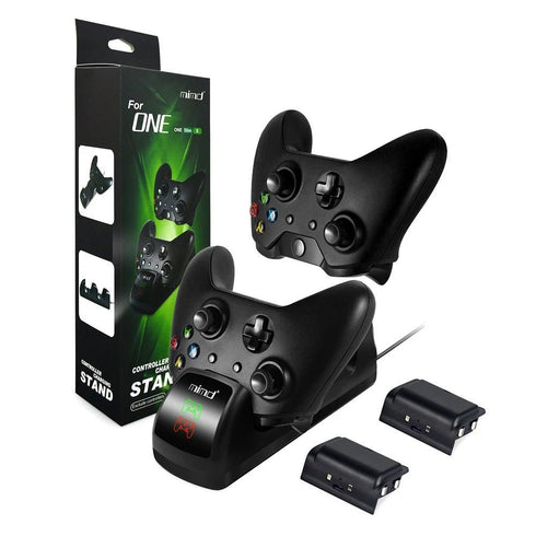 MIMD Charging Dock for XBOX ONE/SLIM/X Dual Gaming Charger Stand for XBOXONE- Black