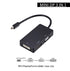 Mini Display Port to HDMI / VGA / DVI - 3 in 1 Adapter - Black - WooTech Online Shopping In SA