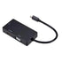 Mini Display Port to HDMI / VGA / DVI - 3 in 1 Adapter - Black - WooTech Online Shopping In SA