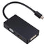 Mini Display Port to HDMI / VGA / DVI - 3 in 1 Adapter - Black - WooTech Online Shopping In SA