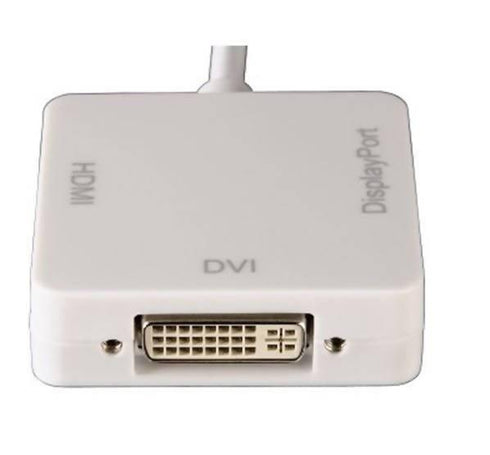Mini Display Port to HDMI|DVI|DISPLAYPORT Adapter - White