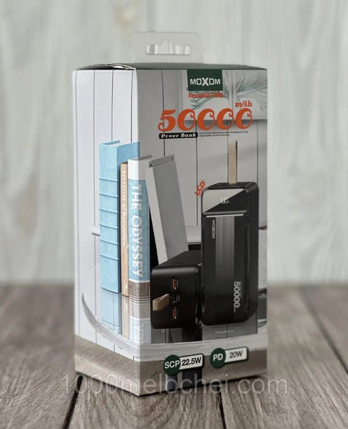 Moxom 50000mAh 22.5W PD20W LCD Power Bank MX-PB62