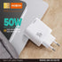 MOXOM 50W High Power Mini Size Portable Type-c Charger - MX-HC102 PD