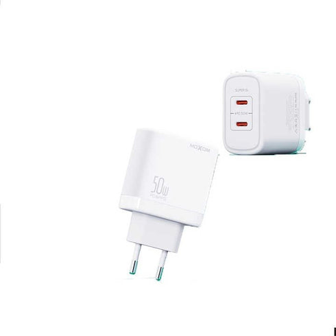 MOXOM 50W High Power Mini Size Portable Type-c Charger - MX-HC102 PD