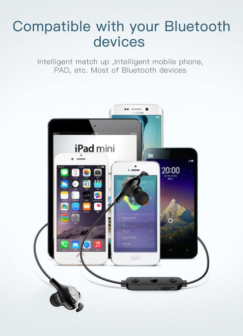 MOXOM Bluetooth Earphones Wireless Volume Control Stereo Headset V4.1 Noise Reducing Wireless Earphones For iPhone for Samsung mox-25