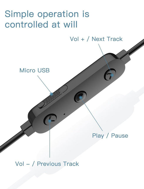 MOXOM Bluetooth Earphones Wireless Volume Control Stereo Headset V4.1 Noise Reducing Wireless Earphones For iPhone for Samsung mox-25