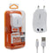 Moxom Home Fast Charger 3.0Q 2Usb With Cable -Kh-25