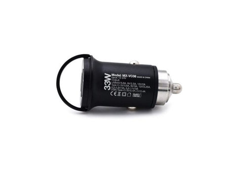 Moxom - Mx-VC08 33w Pd - Mini RIng Car charger - Usb + C