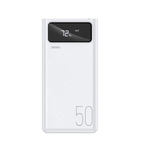 Remax Mengine Large capacity Fast Charging Power bank 50000mah White (Rpp-162)