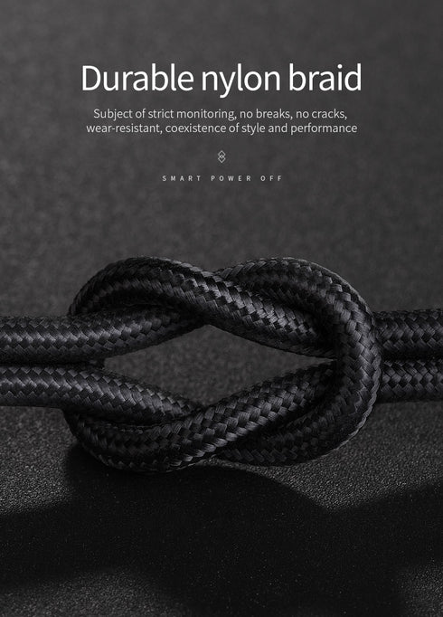 Smart power off LED fast charging cables For Iphone - WooTech Online Shopping