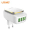 USB Phone Charger 4 Ports Wall Travel Light Charger 5V 4.4A