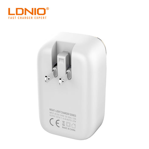USB Phone Charger 4 Ports Wall Travel Light Charger 5V 4.4A