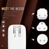 USB Phone Charger 4 Ports Wall Travel Light Charger 5V 4.4A