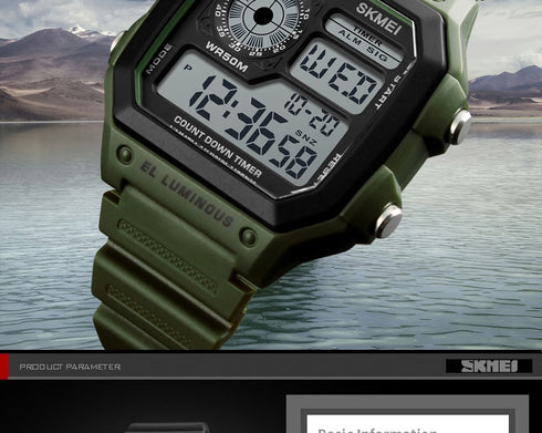SKMEI 1299 Waterproof Alarm Bluetooth Sports Watch