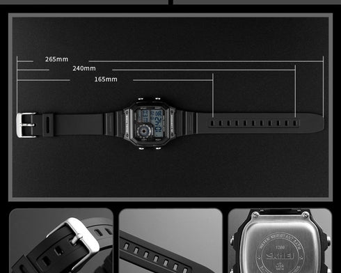 SKMEI 1299 Waterproof Alarm Bluetooth Sports Watch