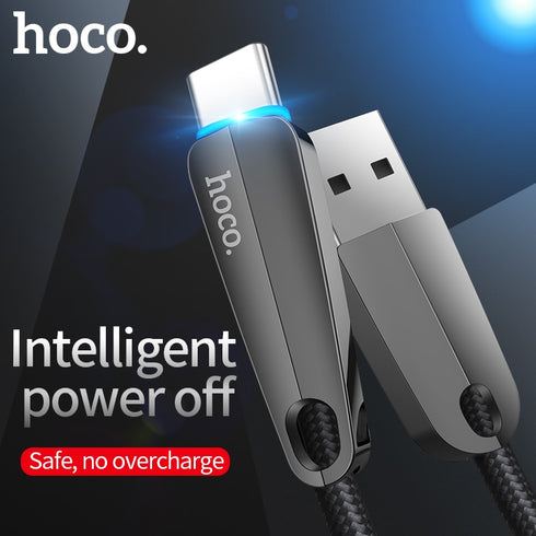 Type C smart power off Fast Charge Data Cable for Samsung S9 Huawei p20 Xiaomi - WooTech Online Shopping
