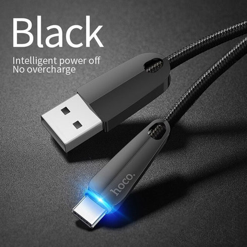 Type C smart power off Fast Charge Data Cable for Samsung S9 Huawei p20 Xiaomi - WooTech Online Shopping