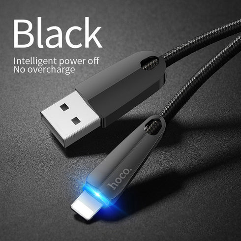 Smart power off LED fast charging cables For Iphone - WooTech Online Shopping