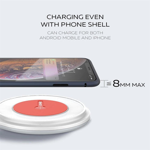 10W Fast Wireless Charger Built-in Bedside Lamp Qi Quick Charging Pad - AW001