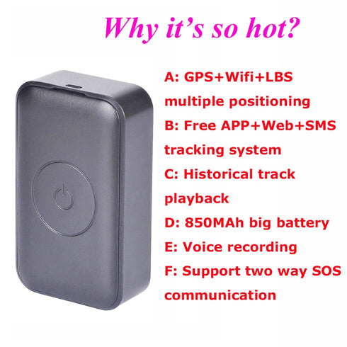 Mini GSM Smart GPS tracking device for Vehicle/Child free APP/web - WooTech Online Shopping